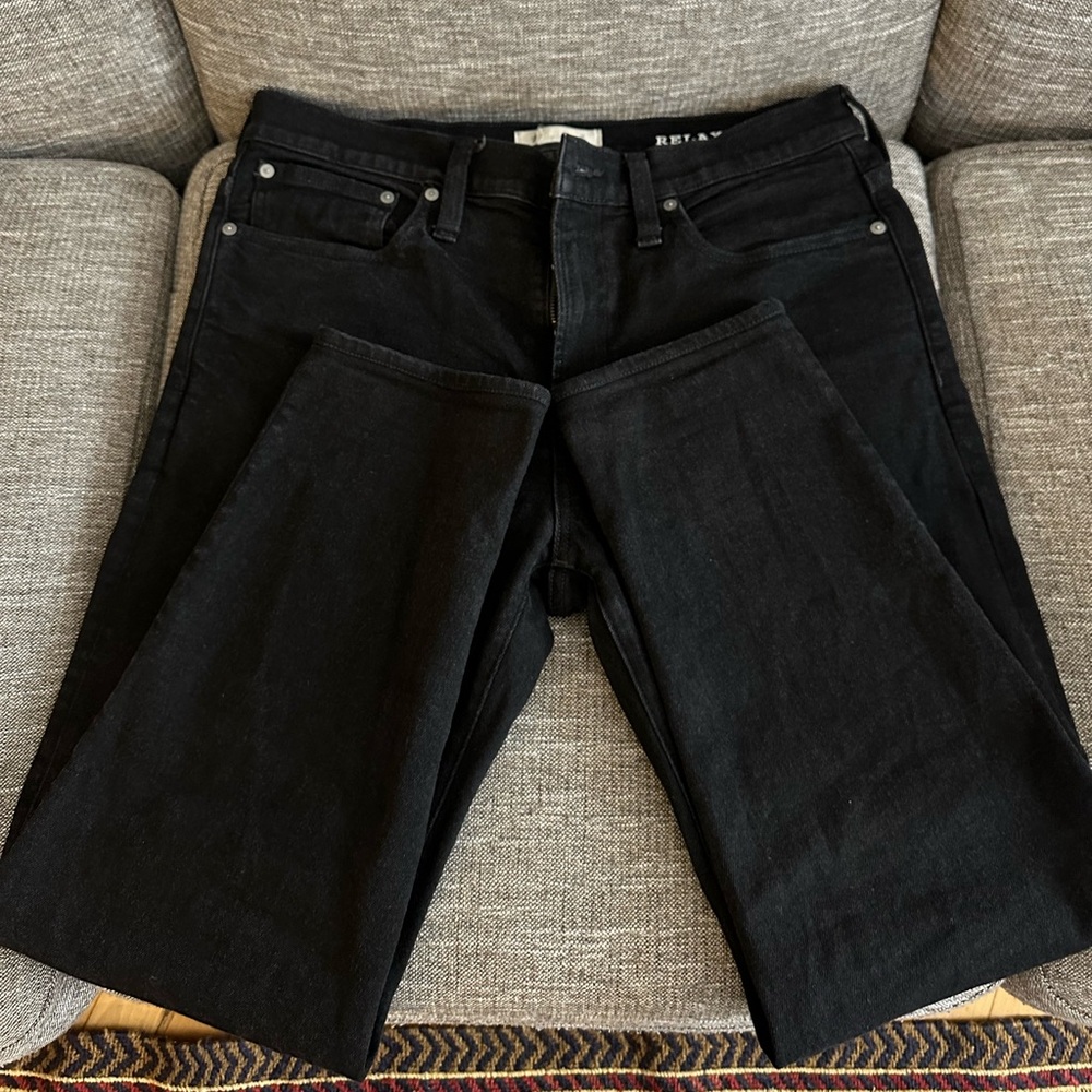 Madewell Men’s Black Relaxed Taper Jeans
